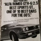 1981 Alfa Romeo GTV-6/2.5 car ad