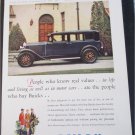 1929 Buick 4 dr sedan People Who Know car ad