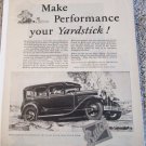 1929 Buick 4 dr sedan Make Performance car ad