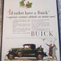 1929 Buick 3 Window I'd Rather Have car ad