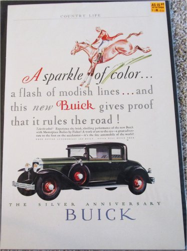 1929 Buick 5 Passenger Coupe A Sparkle car ad