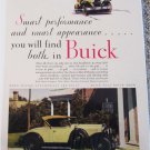 1929 Buick Roadster Smart Performance car ad