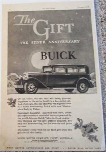 1929 Buick 4 dr sedan The Gift car ad