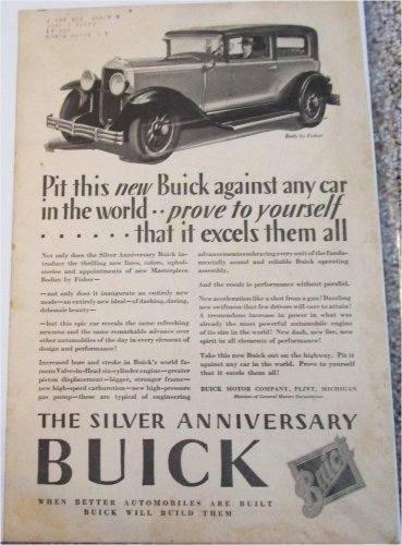 1929 Buick 2 dr sedan Pit This New car ad