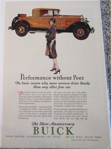 1929 Buick 3 Window Coupe Performance car ad