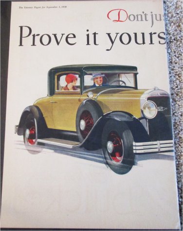 1929 Buick 3 Window Coupe Don't Just Have car ad