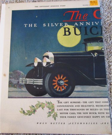 1929 Buick 4 dr sedan The Gift car ad #2