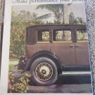 1929 Buick 4 dr sedan Make Performance car ad