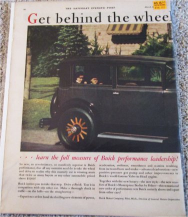 1929 Buick 2 dr sedan Get Behind The Wheel car ad #2