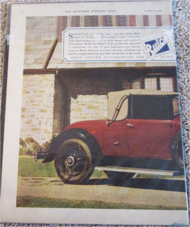 1929 Buick 3 Window Coupe Springtime car ad