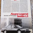 1988 Acura Legend Sedan LS car article