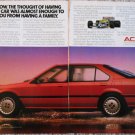 1988 Acura Integra 4 dr sedan car ad