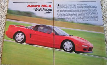 1990 Acura NS-X car article