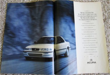 1991 Acura Vigor 4 dr sedan car ad