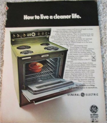 1971 GE Model J370 Electric Range ad