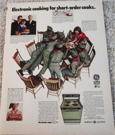 1971 GE Versatronic Electric Range ad