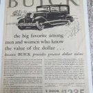 1930 Buick 2 dr sedan In The Big Favorite car ad
