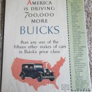 1930 Buick 4 dr sedan America car ad