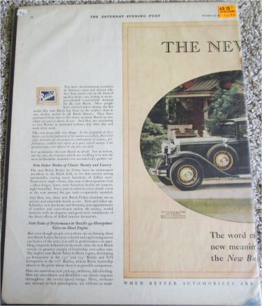 1930 Buick 5 Passenger Coupe The New car ad