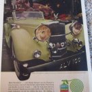 Martin Senour Paints ad featuring a 1939 Alvis Roadster