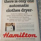 1956 Hamilton Automatic Clothes Dryer ad