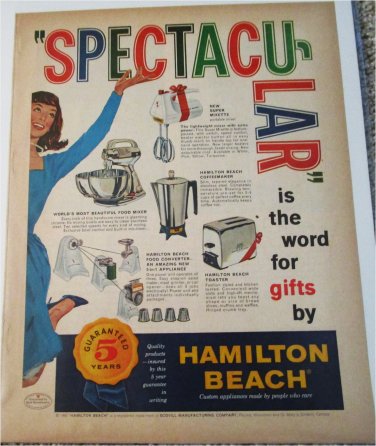 1960 Hamilton Beach Appliances Christmas ad