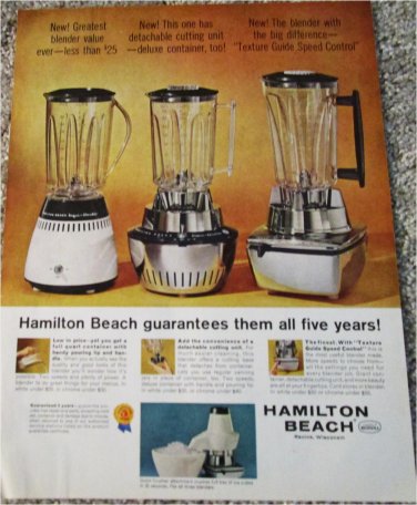 1964 Hamilton Beach Blenders ad