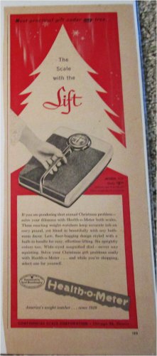 1955 Health-O-Meter Bath Scales ad