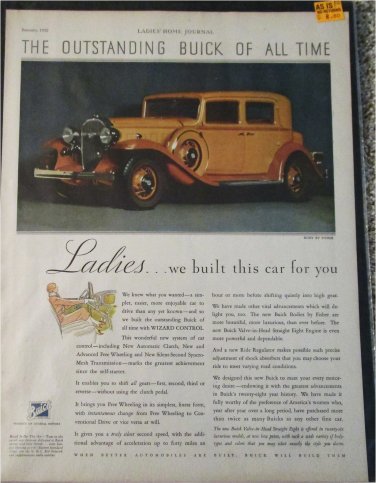 1932 Buick 4 dr sedan car ad #1