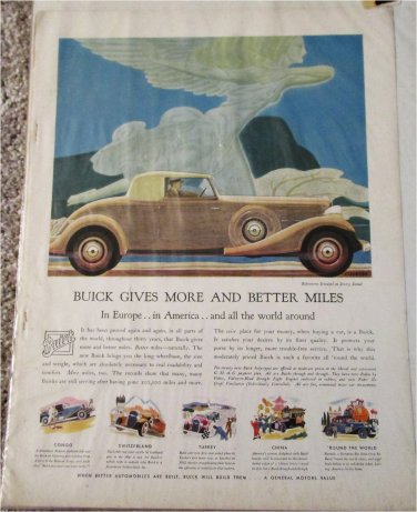 1933 Buick Roadster Buick Gives More car ad