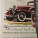 1933 Buick 4 dr sedan No Wonder car ad