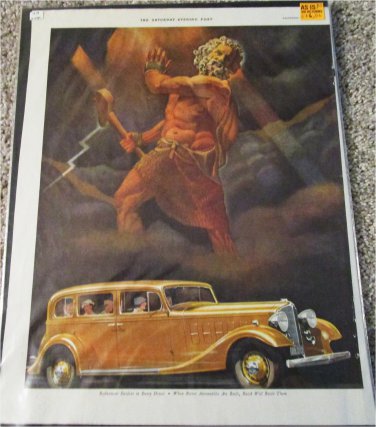 1933 Buick 4 dr sedan Buick Gives More car ad
