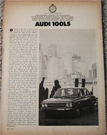 1970 Audi 100LS drive report