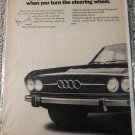 1970 Audi 100 LS 4 dr sedan What Makes A Cars Wheels Turn car ad