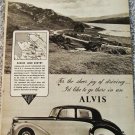 1952 Alvis 4 dr car ad