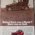 1972 Audi 100LS 4 dr sedan Model T car ad