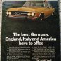 1973 Audi 100LS 4 dr sedan The Best Germany car ad