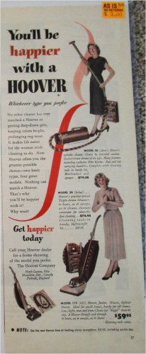 1944 Hoover Cleaners Service ad