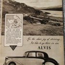 1952 Alvis 4 dr Saloon car ad