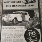 1935 Buick 4 dr sedan Now You car ad