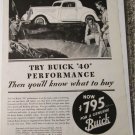 1935 Buick 2 dr Coupe Try Buick car ad