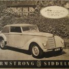 1952 Armstrong Siddeley Hurricane 2 dr Convertible car ad