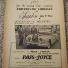 1955 Armstrong Siddeley Sapphire 4 dr Monte Carlo Winner car ad