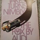 1974 Audi Fox 2 dr sedan Take Turns car ad