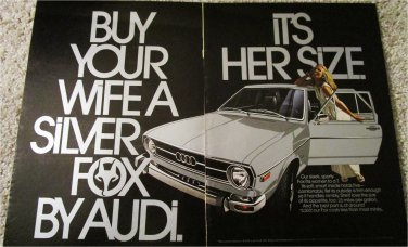 1974 Audi Siver Fox 4 dr sedan car ad