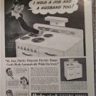 1941 Hotpoint Electric Range ad