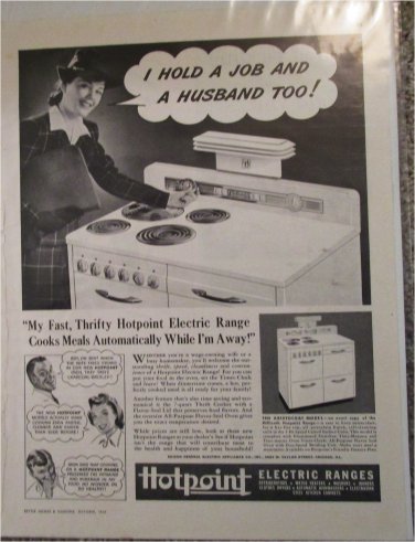 1941 Hotpoint Electric Range ad