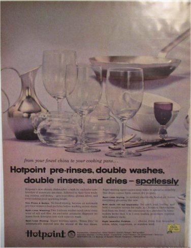 1957 Hotpoint Dishwasher ad