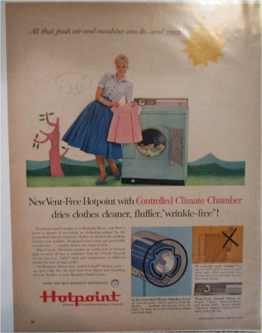 1959 Hotpoint Dryer ad