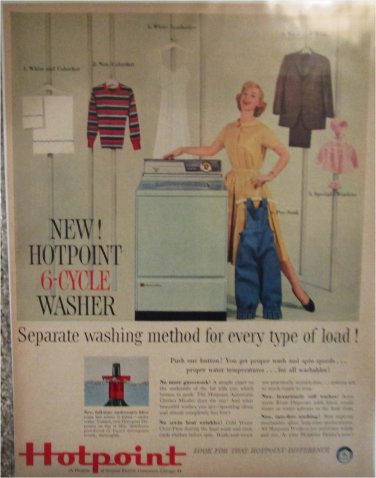 1959 Hotpoint 6-Cycle Washer ad